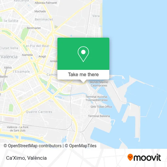 Ca'Ximo map