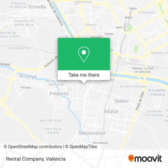 Rental Company map