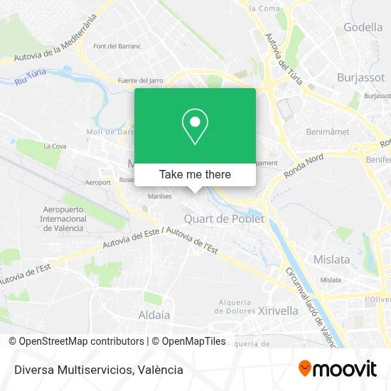 Diversa Multiservicios map