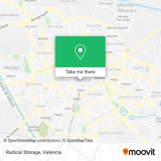 Radical Storage map