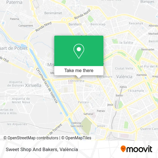 Sweet Shop And Bakers map