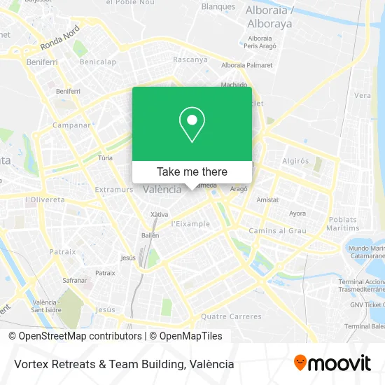 Vortex Retreats & Team Building map