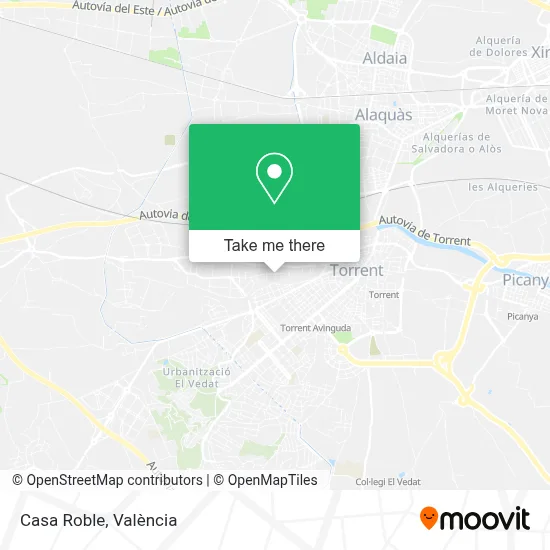 Casa Roble map