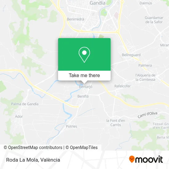 Roda La Mola map