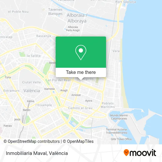 Inmobiliaria Maval map