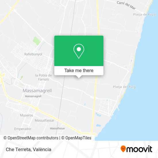 Che Terreta map