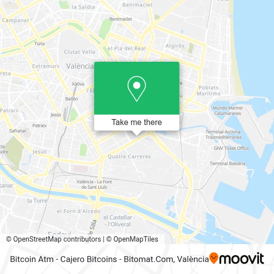 Bitcoin Atm - Cajero Bitcoins - Bitomat.Com map