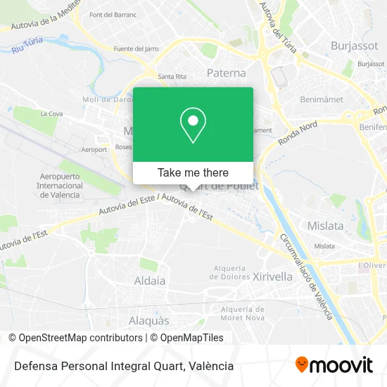 Defensa Personal Integral Quart map