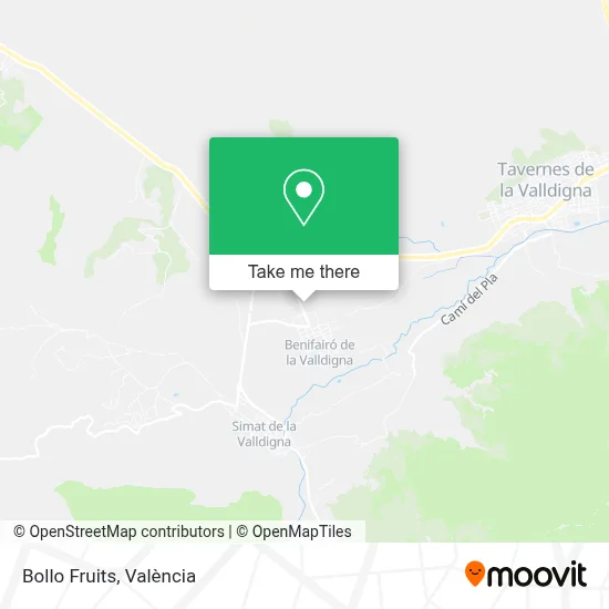Bollo Fruits map