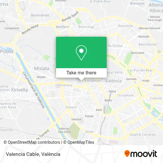 Valencia Cable map