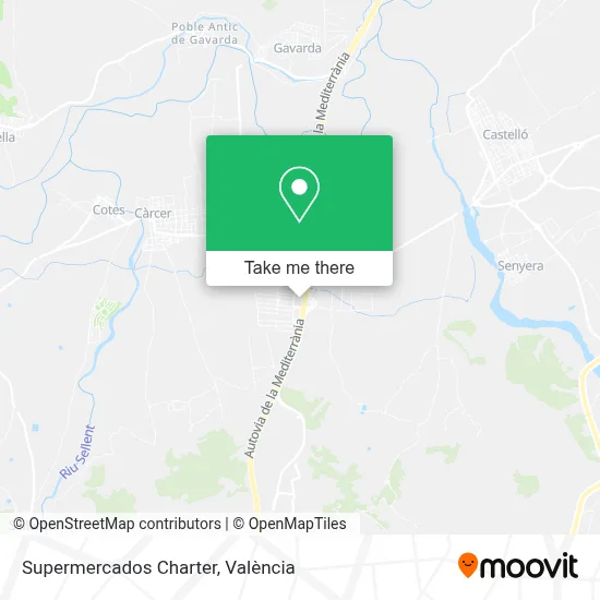 Supermercados Charter map