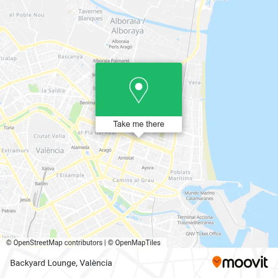 Backyard Lounge map