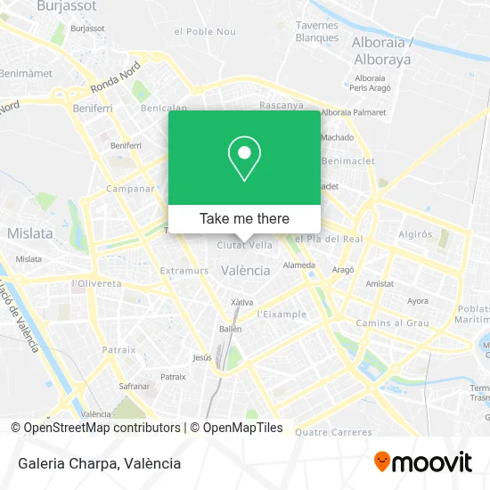 Galeria Charpa map