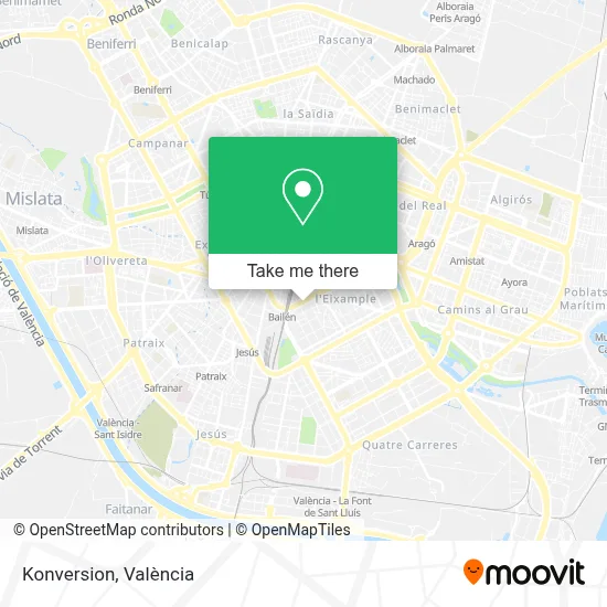 Konversion map