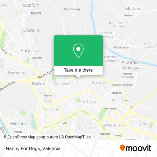 Nanny For Dogs map