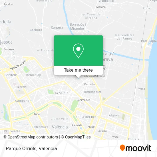 Parque Orriols map