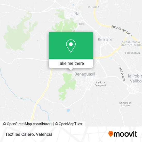 Textiles Calero map