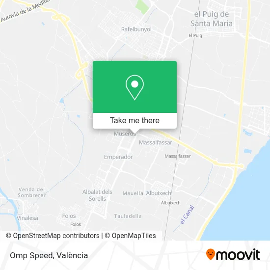Omp Speed map