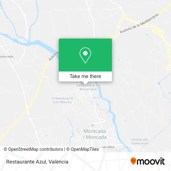 Restaurante Azul map