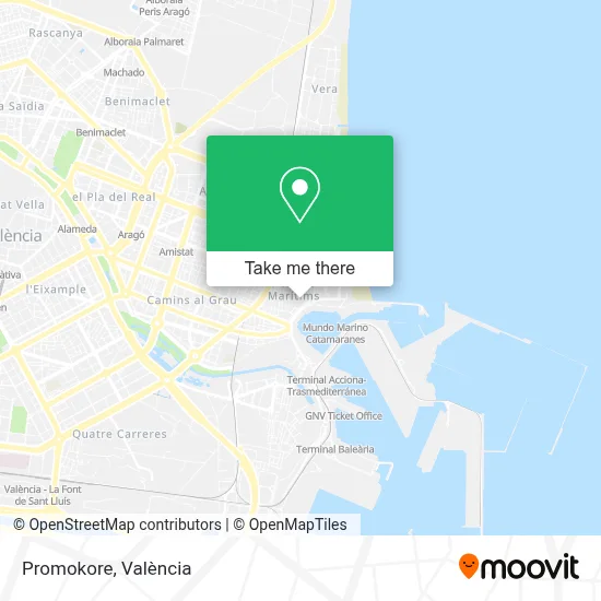 Promokore map