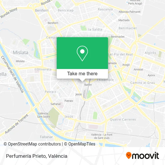 Perfumería Prieto map