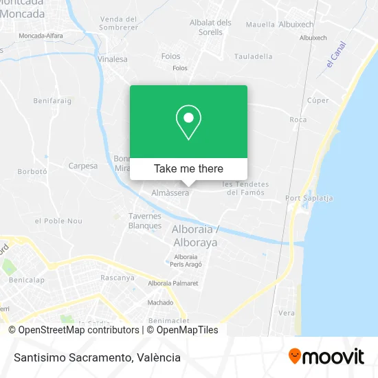 Santisimo Sacramento map