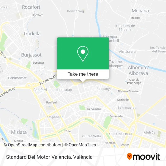 Standard Del Motor Valencia map
