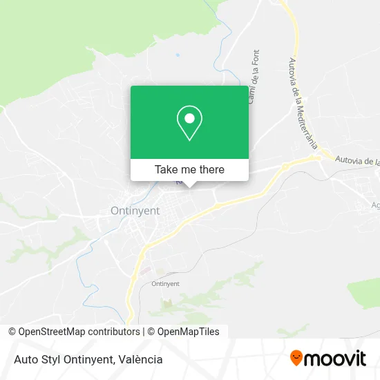 Auto Styl Ontinyent map