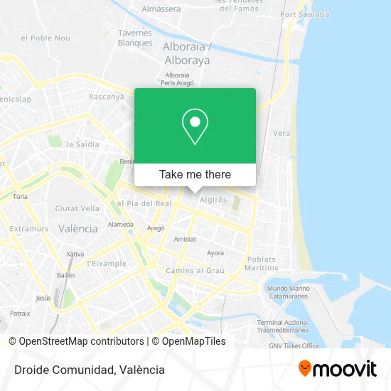 Droide Comunidad map