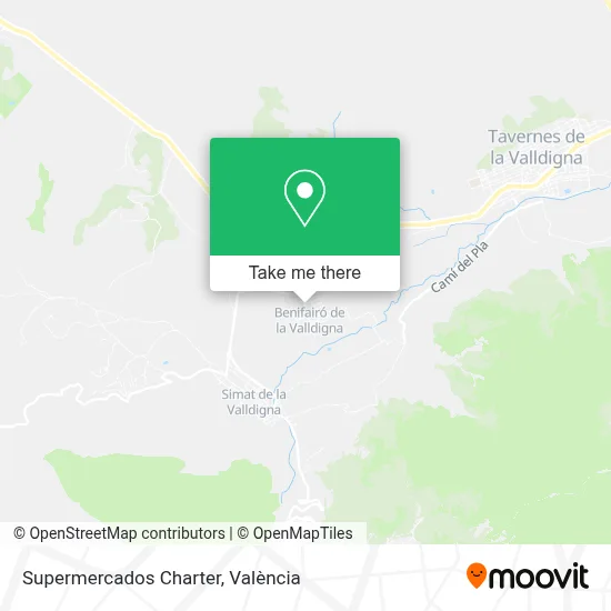 Supermercados Charter map