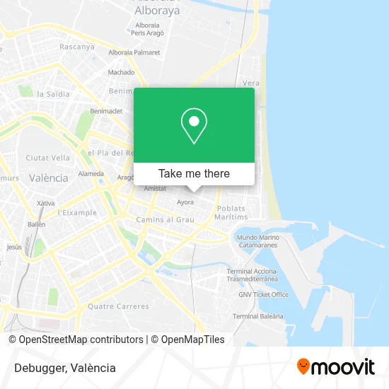 Debugger map