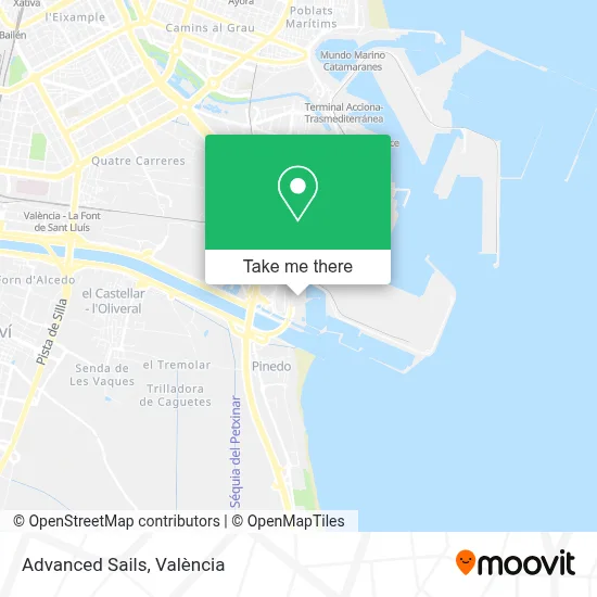 Advanced Sails map