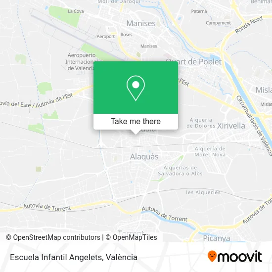 Escuela Infantil Angelets map
