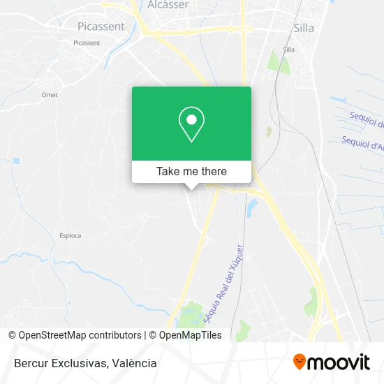 Bercur Exclusivas map