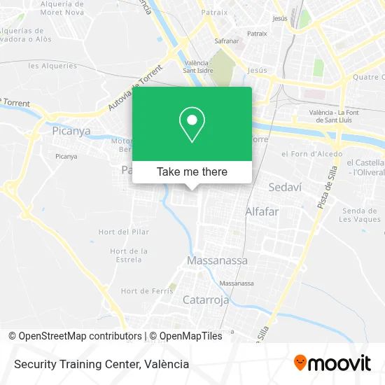 Security Training Center map
