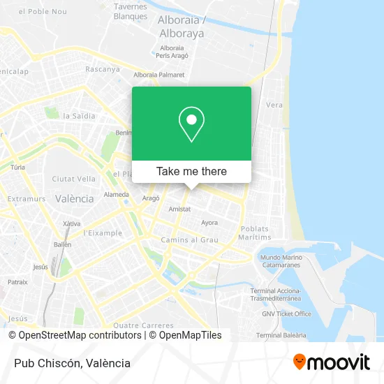 Pub Chiscón map
