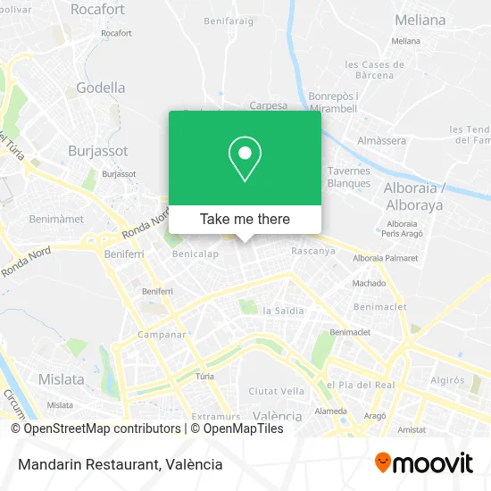 Mandarin Restaurant map