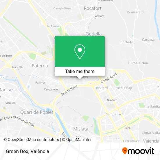 Green Box map