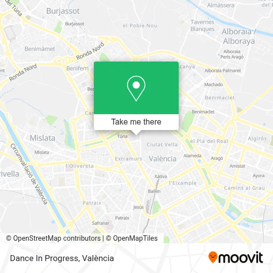 Dance In Progress map