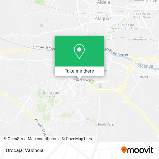 Orocaja map