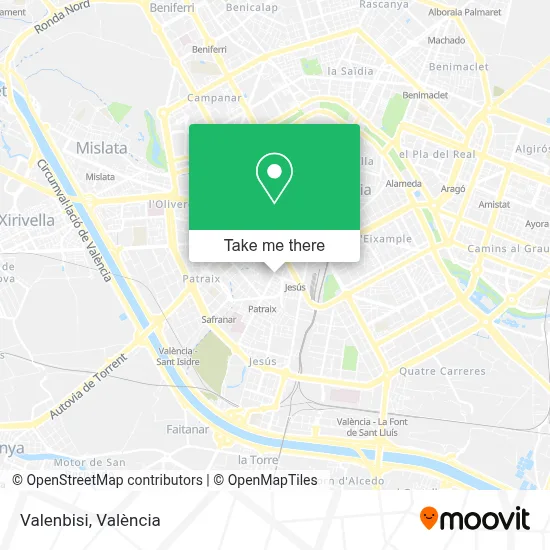 Valenbisi map