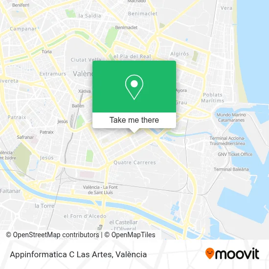 Appinformatica C Las Artes map