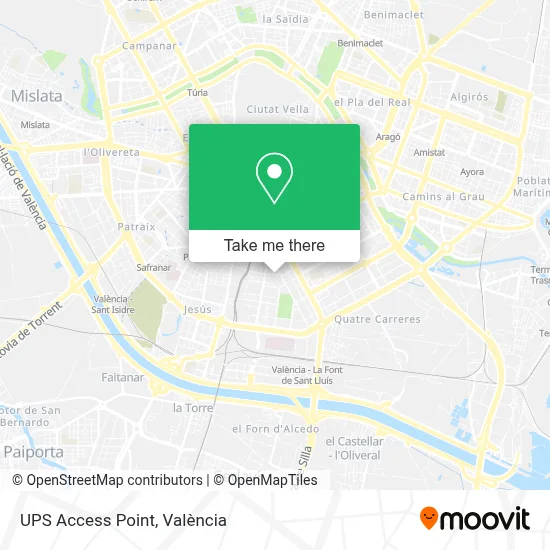 Ups Access Point map
