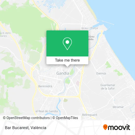 Bar Bucarest map