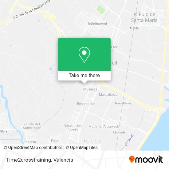 Time2crosstraining map