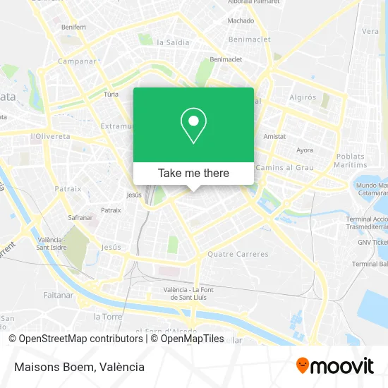 Maisons Boem map