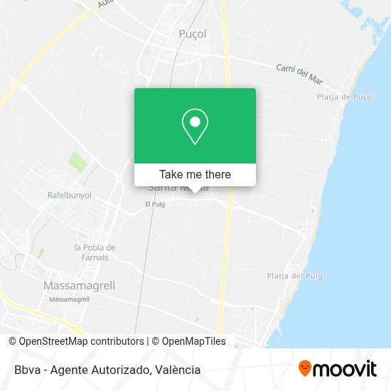 Bbva - Agente Autorizado map