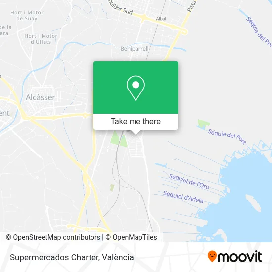 Supermercados Charter map