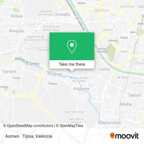 Asmen . Tipsa map