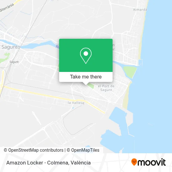 Amazon Locker - Colmena map